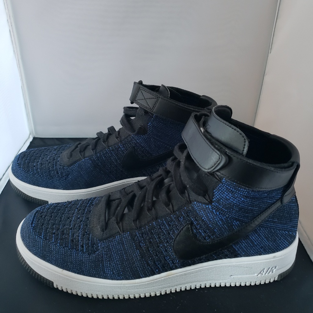 Nike Air Force One Flyknit Mid College Navy 11.5